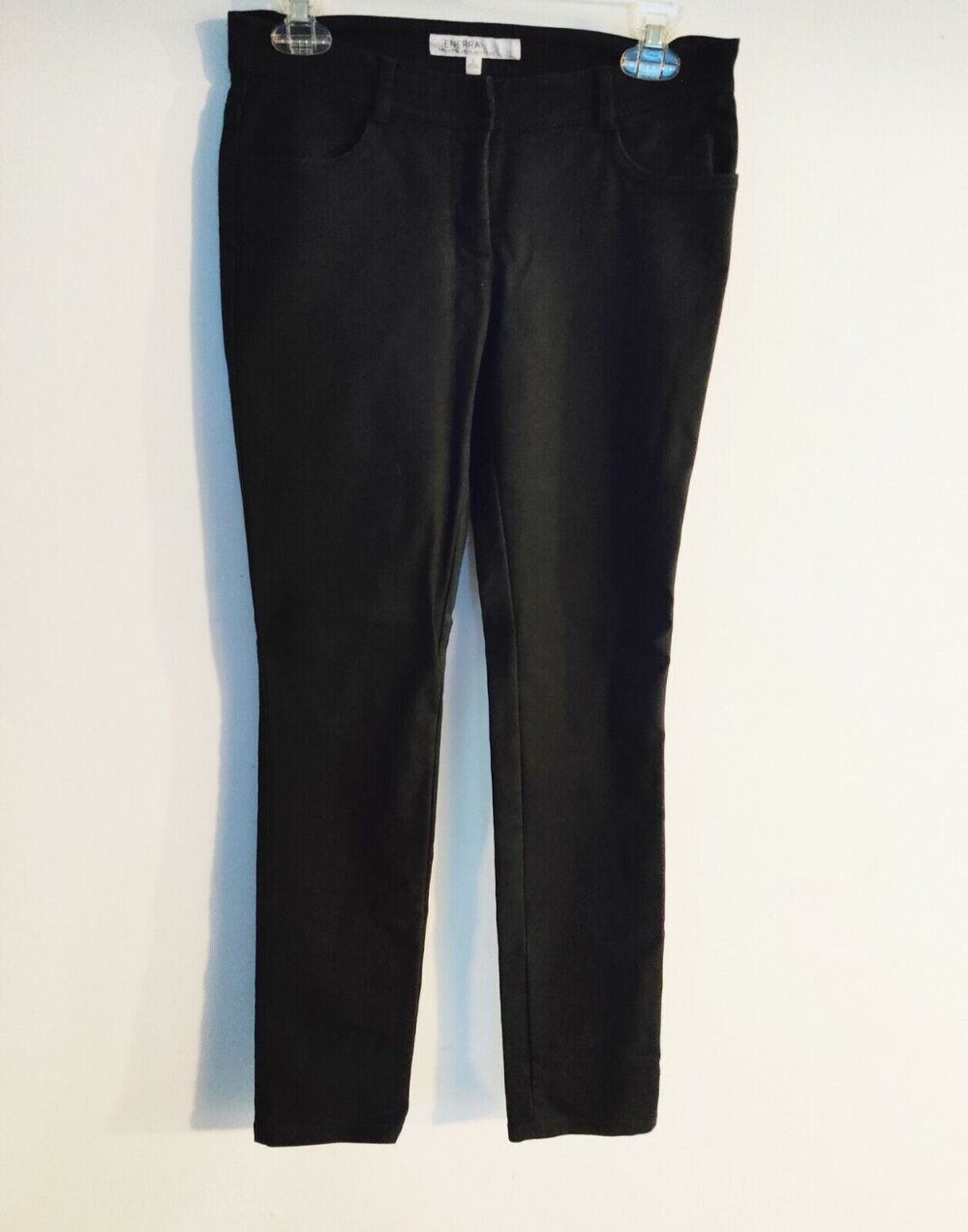 Generra Second Skin Clothes Navy Black Mid-Rise Skinny Pants EUC Size 2